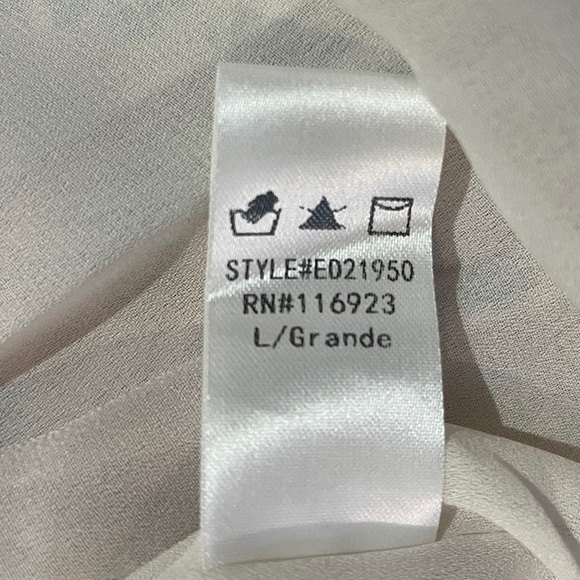 Anthropologie Easel Ruffle Chiffon Floral layered Tie Wrap Dress Size Large. NWT - Picture 11 of 15